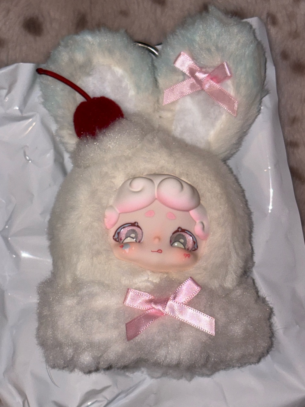 Lucky Deer Nai Ice Cream Bunny Plush Pendant